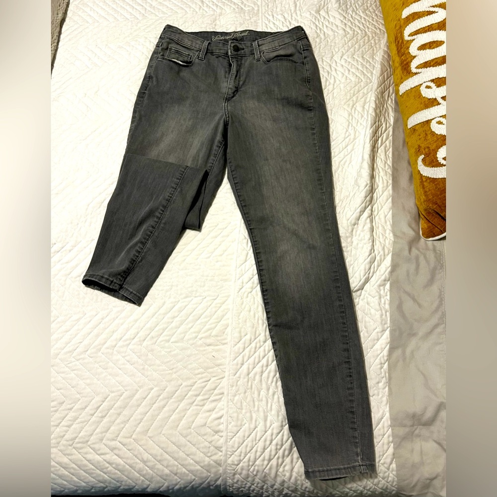 Gray jeans, Universal thread, size 8, straight